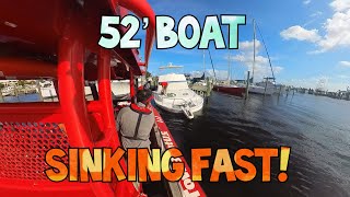 52 Boat Sinking at the Dock Luckily We Got There In Time Sinking Fast Salvage captainretriever [upl. by Renie]