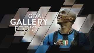 SAMUEL ETOO  All of his 53 Inter goals 🇨🇲⚫️🔵 [upl. by Ulick]