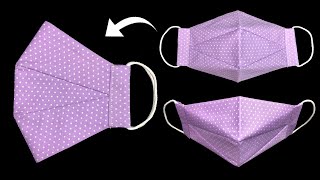 3D Face MaskIdea for Face MaskFace Mask Sewing Tutorial [upl. by Schoenberg]