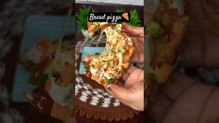 Bread pizza🍕pragyasingh1983recipefoodfoodiebreadsandwichrecipebreadsandwichcheeseloaded [upl. by Yeltnerb]