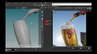 making of beer pour CG product render [upl. by Semaj]