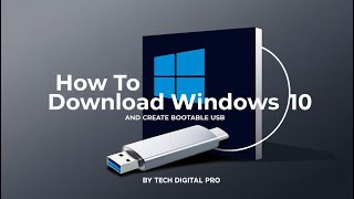 How to download windows 10 and create bootable USB by tech digital pro [upl. by Goldi]