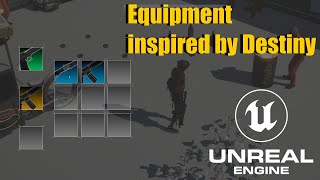 Equipment and Inventory inspired by Destiny Made in Unreal 5 Patreon [upl. by Rosenberger]