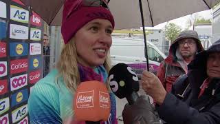 Katarzyna Niewiadoma  Interview at the finish  La Flèche Wallonne Féminine 2024 [upl. by Ettenom]