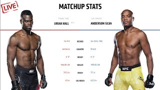 ANDERSON SILVA VS URIAH HALL  REAÇÃO AO VIVO UFC [upl. by Hildegarde]