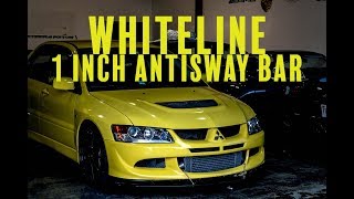 Rear Whiteline 1 INCH THICK SWAY BAR Review  Car Rant 527 [upl. by Fridell]