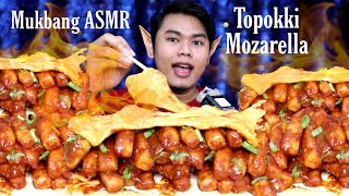 Mukbang ASMR Topokki Mozarella Pedas Level 999 [upl. by Eivol29]