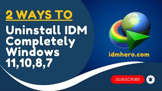 How to Uninstall Internet Download Manager IDM Completely from Your PC  StepbyStep Guide [upl. by Clapp441]