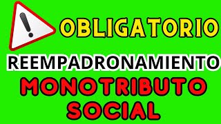 Reempadronamiento Obligatorio en Monotributo Social Todo lo Que Debes Saberquot anses noticiasanses [upl. by Lubin]