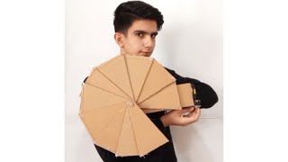 How to make folding shield  out of cardboard [upl. by Kreiker]