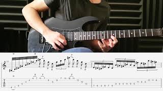 Dream Theater  Panic Attack  Guitar solo cover with tab  Standard tuning [upl. by Artair]