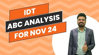 CA Final IDT ABC Analysis for Nov 24  CA Chetan Shrimali [upl. by Rossy]