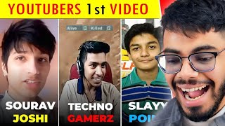 Reacting To Famous Youtubers FIRST Videos [upl. by Josias]