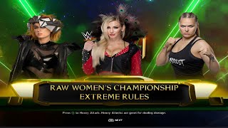 Ronda Rousey Vs Becky Lynch Vs Charlotte Flair  WWE Full Mobile Gameplay [upl. by Uliram]