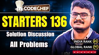 RunnerUp Solutions CodeChef Starters 136 Solution Discussion  All Problems [upl. by Spence]