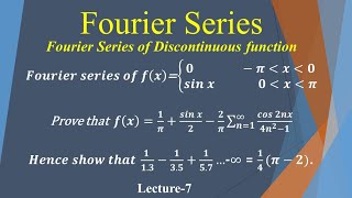 Fourier series of discontinuous function Lecture8 Engineering mathematics [upl. by Gad96]