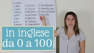 I NUMERI in inglese  CONTARE da ZERO a 100 [upl. by Ahsiema]