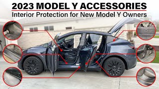 2023 Must Have Accessories Interior Protection for New Tesla Model Y Owners tesla 2023 [upl. by Gentes890]