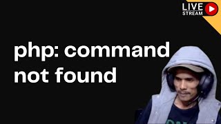 php command not found [upl. by Neiviv]