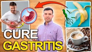 CURE GASTRITIS NATURALLY  5 Natural Ways To Eliminate Gastritis [upl. by Gytle406]