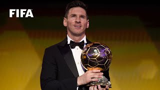 LIONEL MESSI REACTION  FIFA Ballon dOr winner FULL [upl. by Paske65]