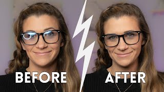 EASY TRICK Get Rid of Ring Light Glasses Reflection  Using a ring light with glasses [upl. by Lubin838]