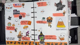 Halloween Week Planner Flip Thru [upl. by Selrahcnhoj680]