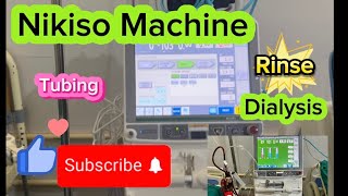 NIKISO  How to set up a Rinse and Tubing in NIKISO Machine nikkisohemodialysis machine tubing [upl. by Eibber175]