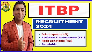 ITBPF RecruitmentConstable  Head Constable amp Sub Inspector Vacancies [upl. by Attenweiler]