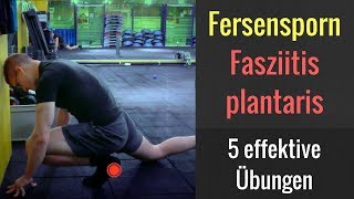 Fersensporn und Fasziitis plantaris  5 Übungen gegen Schmerzen in der Ferse  AskDocShow EP 37 [upl. by Loralyn]