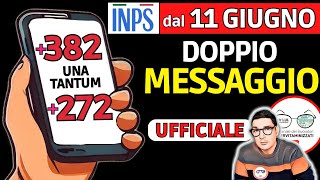 INPS UNA TANTUM 382€  272€⚠️ CIRCOLARE MAXI ASSEGNO ➜ 11 GIUGNO SMS BONUS SPESA INVALIDI PENSIONI [upl. by Rese902]