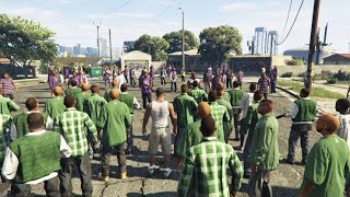 The Biggest Gangwar Gta 5 🥵🥵 100  Bodyguard [upl. by Leoj]