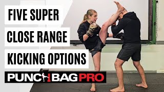 Close Range Kicking  5 Kick Variations  Advanced Kicking Techniques [upl. by Ileak]