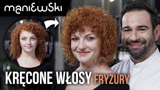 Kręcone włosy – fryzury które działają Metamorfoza włosów kręconych  Porady MACIEJ MANIEWSKI [upl. by Viki]