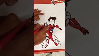 How to Draw Iron Man  Avengers  StepbyStep Tutorial  anime  animeedit shorts ironman art [upl. by Renfred395]