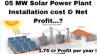 05 Megawatt Solar Power Plant Cost in 2023  Solar Plant Project Cost  Solar  Cost  Subsidy 💸💸✅ [upl. by Nosned]