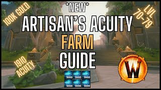 The NEW Artisans Acuity FARM Guide  1900 Acuity In One Day  WoW The War Within [upl. by Atnauqal]