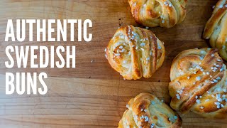 How To Make Authentic Swedish Buns  Recipe for Swedish Fika [upl. by Dacey430]