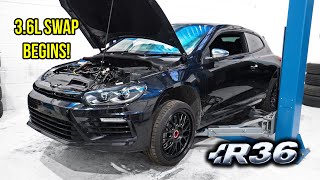 BUILDING AN R36 ENGINE SWAPPED VW SCIROCCO R  PART 2 [upl. by Kruse]