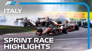 F2 Sprint Race Highlights  2023 Italian Grand Prix [upl. by Rehportsirhc]