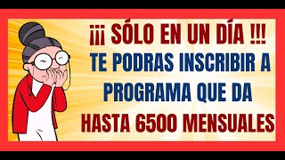 ✅💥EN VIVO URGENTE✅💥PODRAS REGISTRARTE A ESTE PROGRAMA QUE DA HASTA 6500 PESOS✅💥OTROS BENEFICIOS✅💥 [upl. by Durrett]