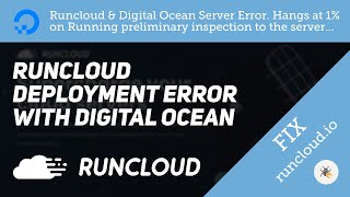 Runcloud server not connected to Digital Ocean droplet new deployment [upl. by Yrag]