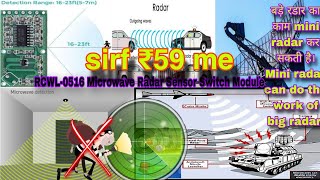 amazing radar sensor RCWL0516 Microwave Proximity Sensor [upl. by Sigismundo]