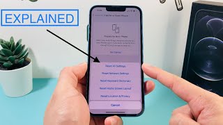 All iPhone Settings Reset Explained [upl. by Sandie]