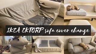 IKEA EKTORP SOFA COVER CHANGING THE EXTORP SOFA COVER INDIA EDITION IKEA Mumbai [upl. by Stormie]