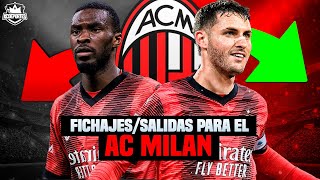 FICHAJES QUE NECESITA EL AC MILAN  Mercado de Fichajes Invierno 2024 [upl. by Gracye]