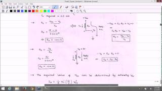 Lecture 21 Biasing in MOS Amplifier Circuits Fixed VG and Connecting Rs Example 4 9 [upl. by Ahsienom]