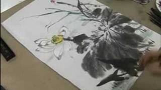 Lotus Chinese Painting in Spontaneous Style 66 [upl. by Prospero]