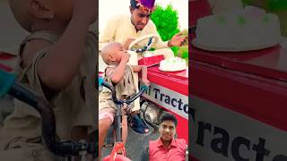 zalim mini tractor wala 🚜 😜🎂 shorts funny [upl. by Ardnot]