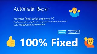 FixedAutomatic Repair Couldnt Repair your PC loop in Windows 11  2 steps Solution [upl. by Bicknell]